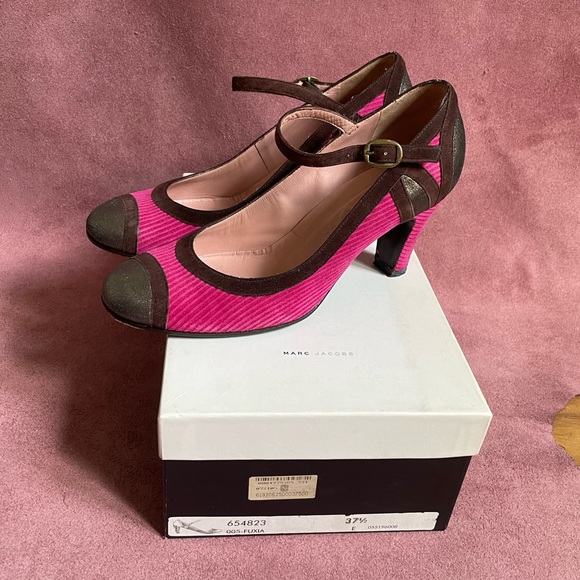 Marc Jacobs collection Mary Janes heels - hot pink and metallic - y2k - Picture 11 of 11